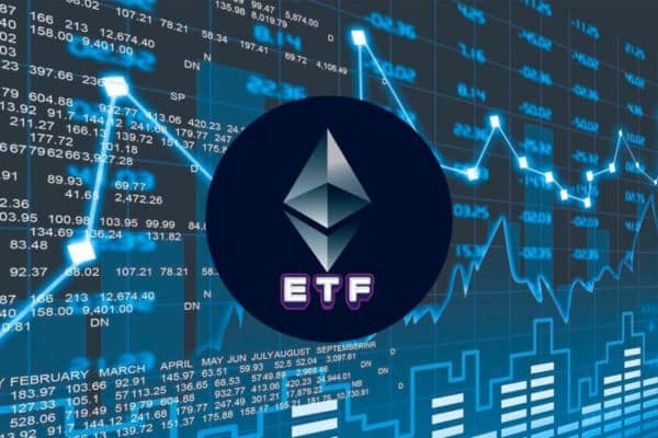 Gráfico del crecimiento institucional y el impacto de los Ethereum ETF en DeFi frente a Bitcoin ETFs en 2024-2025